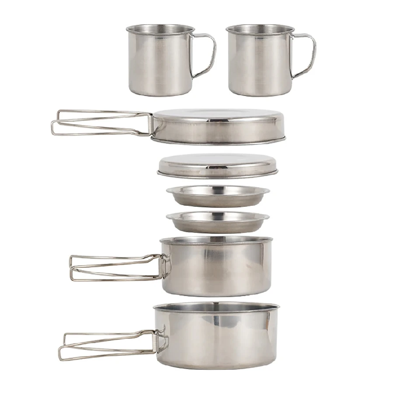 Camping Cooking Essentials - Set da 8 Pezzi per Campeggio,