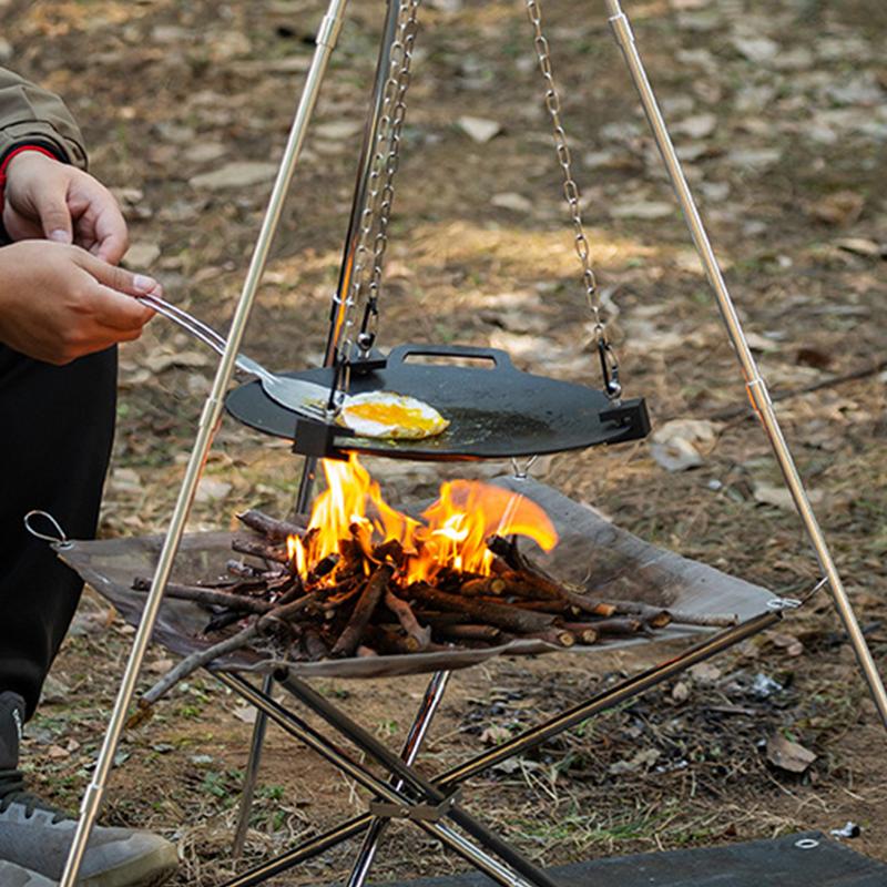Camping Cooking One Pot - Treppiede per falò da esterno, campeggio