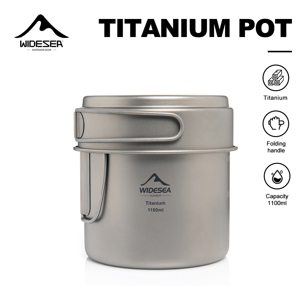 Camping Outdoor Cooking Equipment - Widesea Pentola da campeggio ultraleggera in