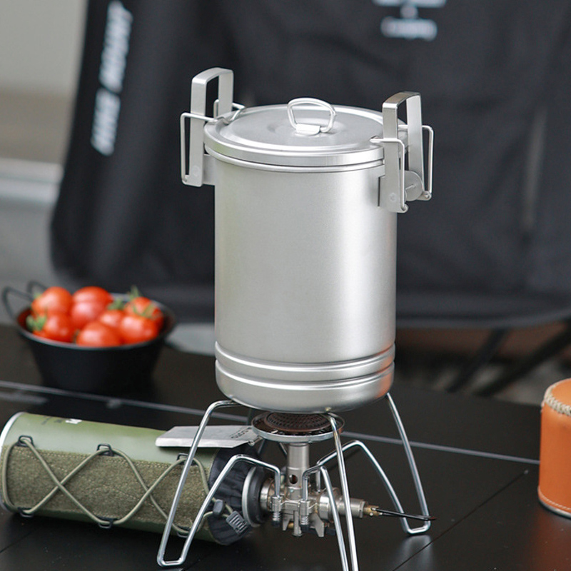 Camping Cooking One Pot - Pentola a vapore da cucina all'aperto,