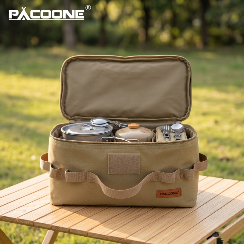 Camping Outdoor Cooking Equipment - Borsa Portaoggetti Portatile PACOONE per Campeggio,