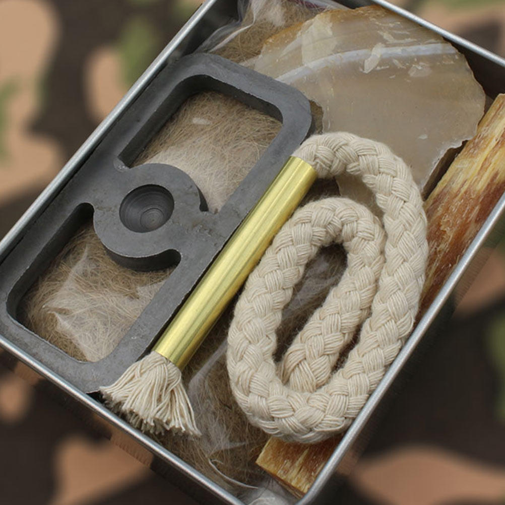 Camping Cooking Set - Set Accendifuoco con Corda di Cotone,