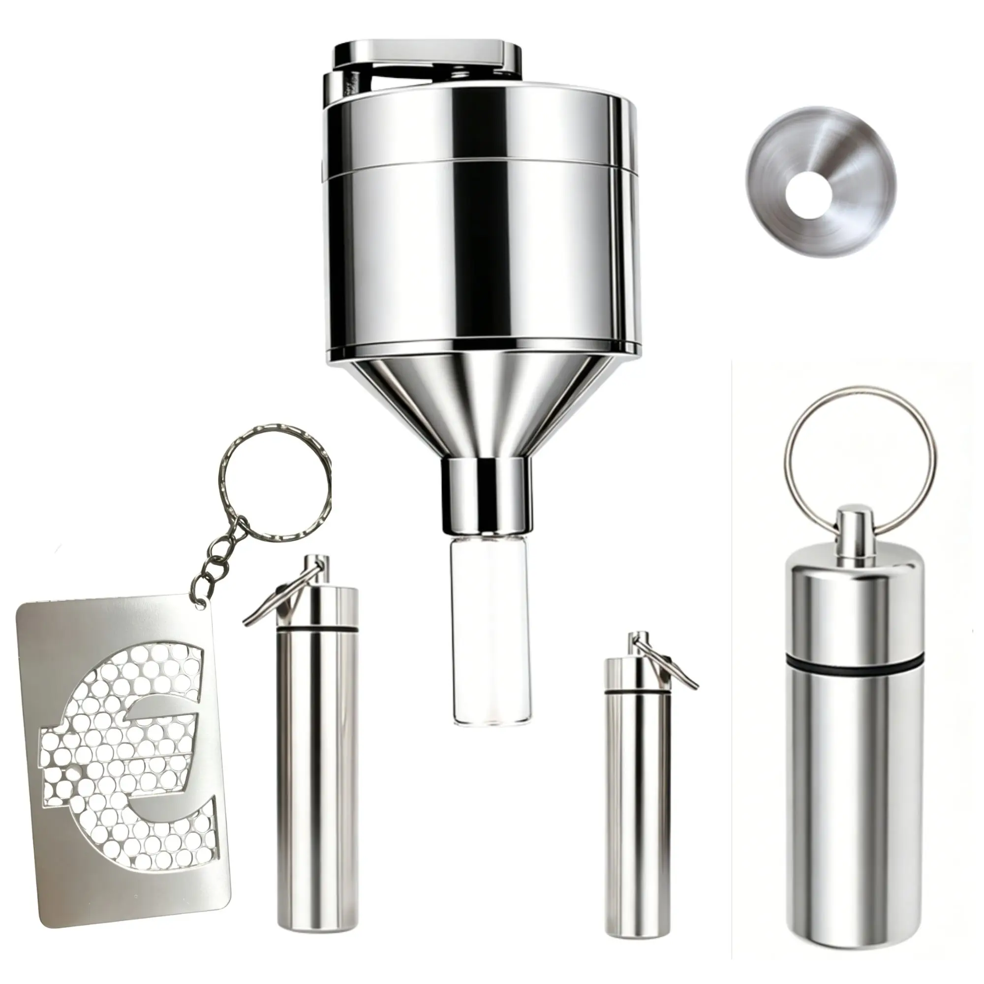 Spice Kit Compact - Kit Macinacaffè Compatto con Contenitori, Cucchiaio