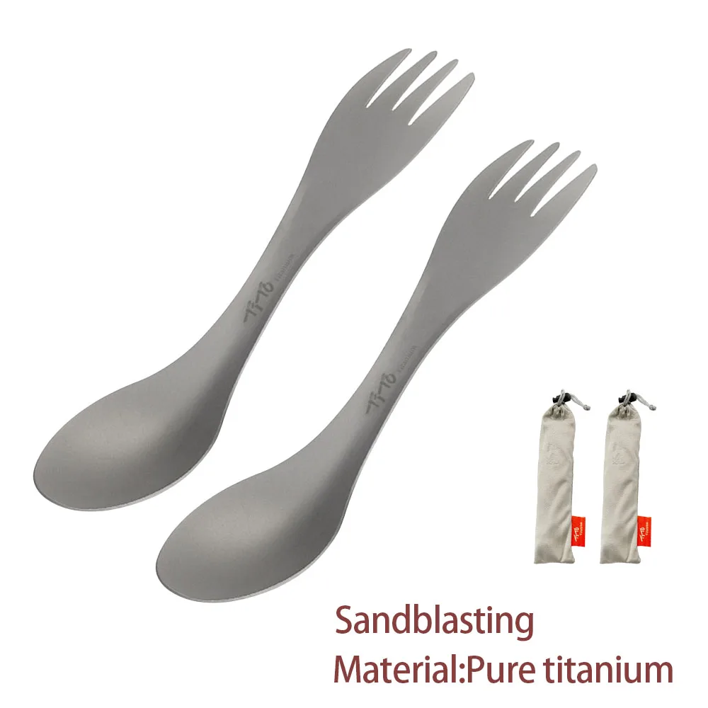 Camping Outdoor Cooking Equipment - Cucchiaio 2 in 1 Spork in