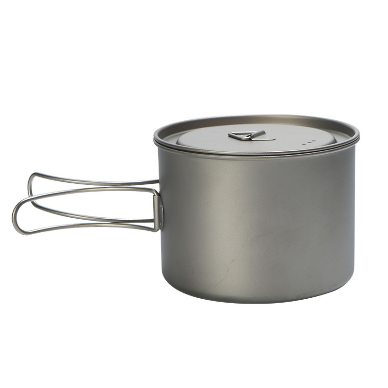 Camping Cooking Lightweight - Picnic all'aperto pentola in titanio 750ml