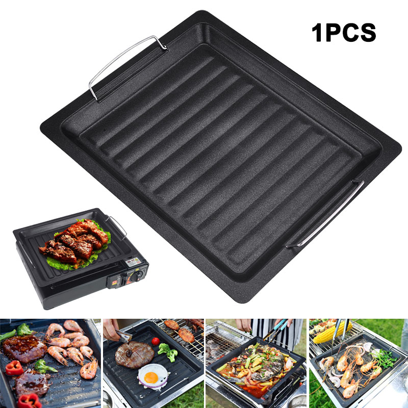 Camping Cooking Set - Padella per grigliare quadrata spessa da