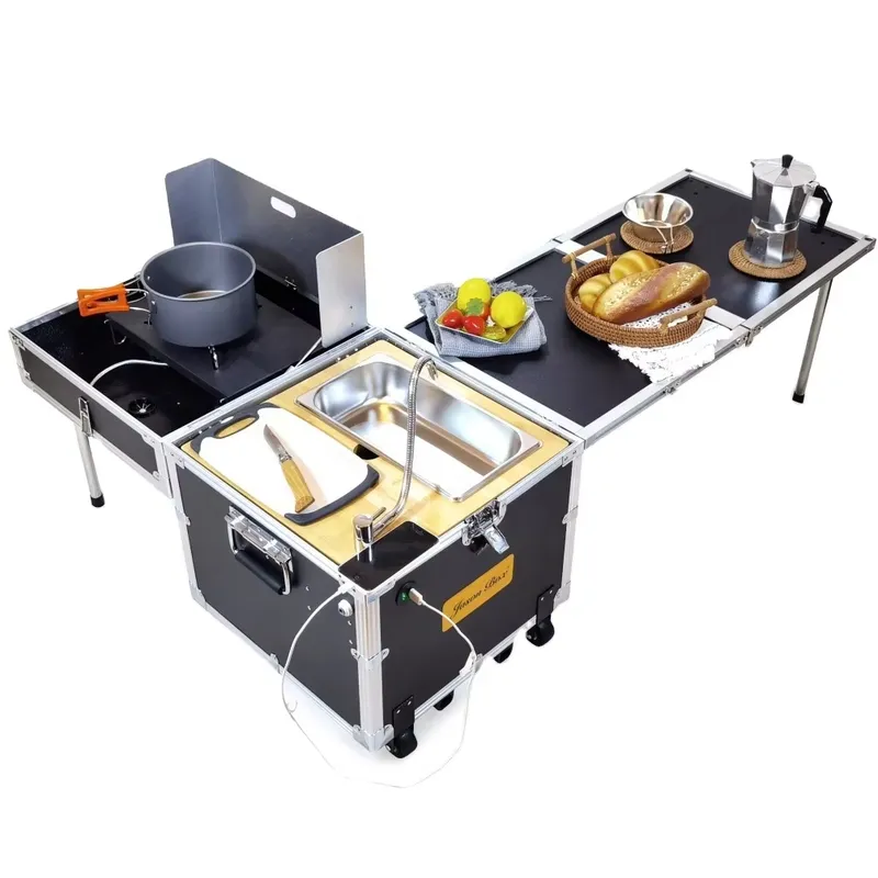 Camping Cooking All In One - Tavolo da Cucina Pieghevole per Campeggio,