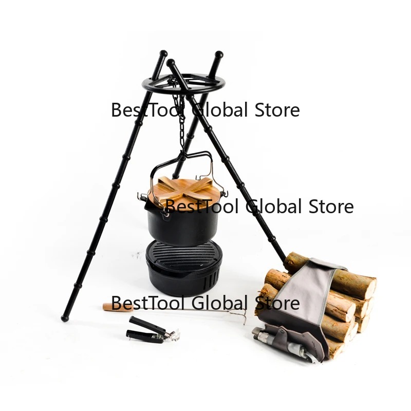 Camping Cooking All In One - Set di Pentole Multifunzionale per Campeggio,