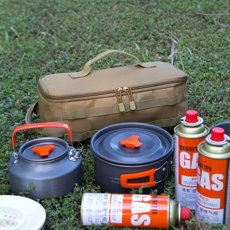 Camping Outdoor Cooking Equipment - Borsa portaoggetti per pentole in tessuto