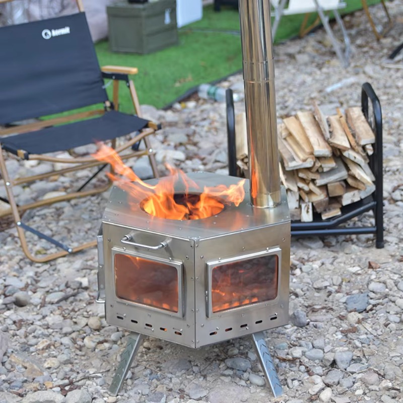 Camping Cooking Stove - 【Popolare】Fornello da Campeggio Pieghevole Multifunzione in
