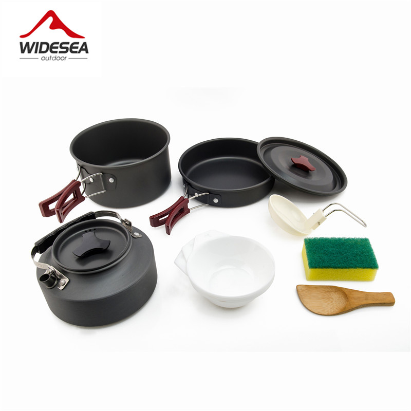 Camping Cooking All In One - Widesea Set di pentole da campeggio