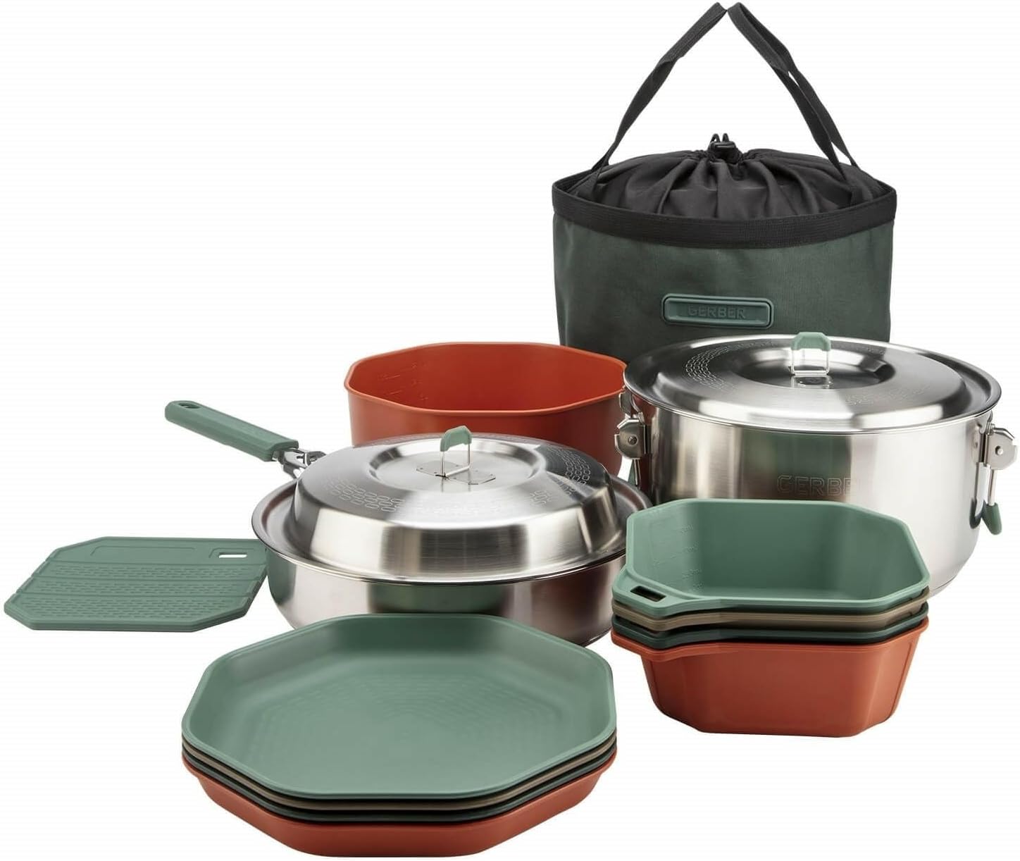 Camping Cooking Set For 4 - Set di Pentole da Campeggio per
