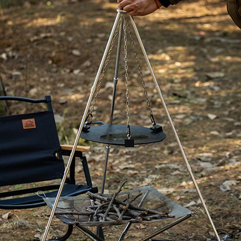 Treppiede per falò da esterno, - Camping Cooking One Pot recensione e prezzo
