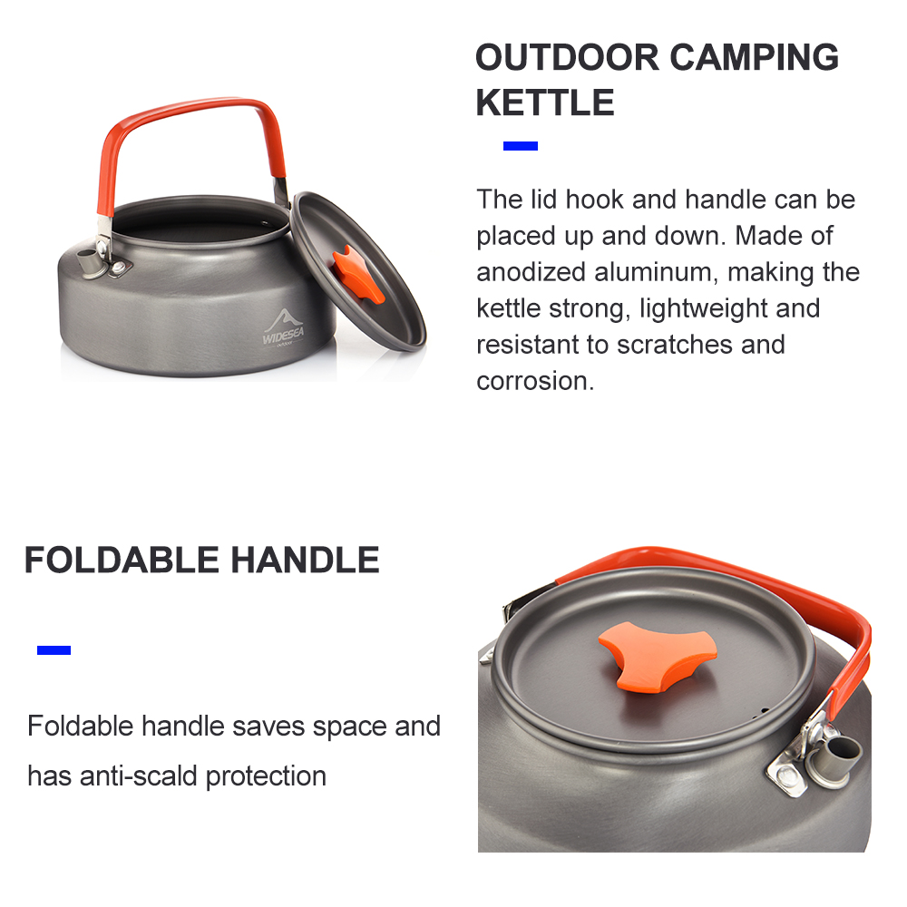 Widesea 1.1L 2 l1.5l bollitore - Camping Cooking Kits recensione e prezzo