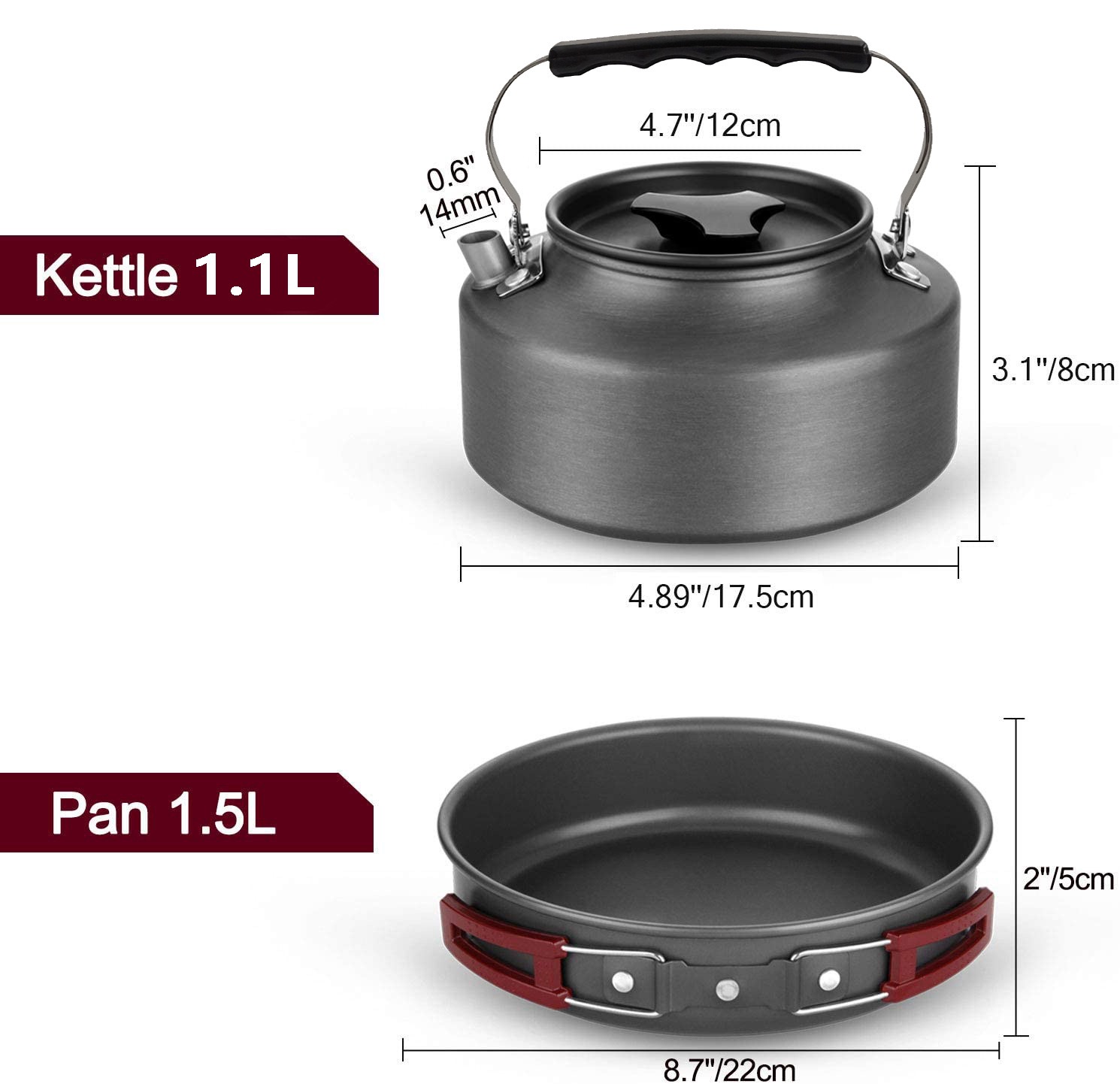 Set di pentole da campeggio al - Camping Cooking One Pot recensione e prezzo