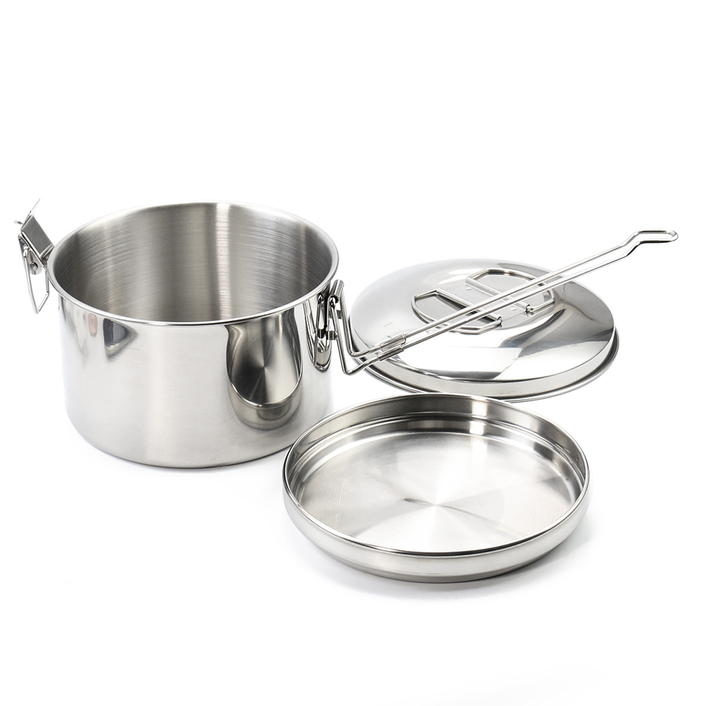 Pentola da campeggio in acciai - Camping Cooking Pot With Lid recensione e prezzo