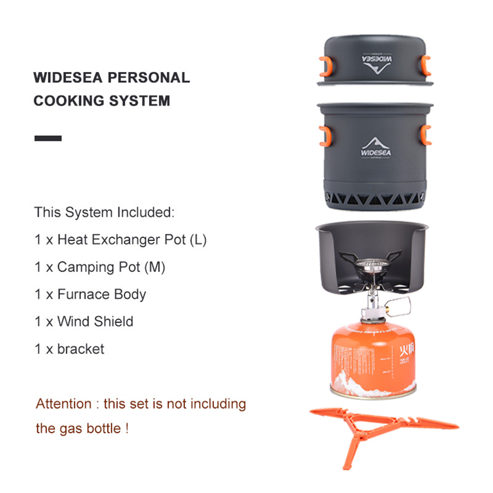 Widesea Set fornello da campeg - Camping Cooking All In One recensione e prezzo