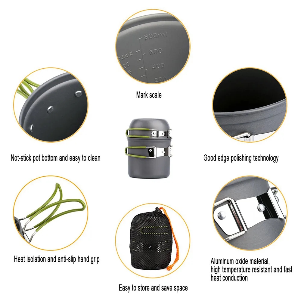Pentole da campeggio Kit da pa - Camping Cooking Essentials recensione e prezzo