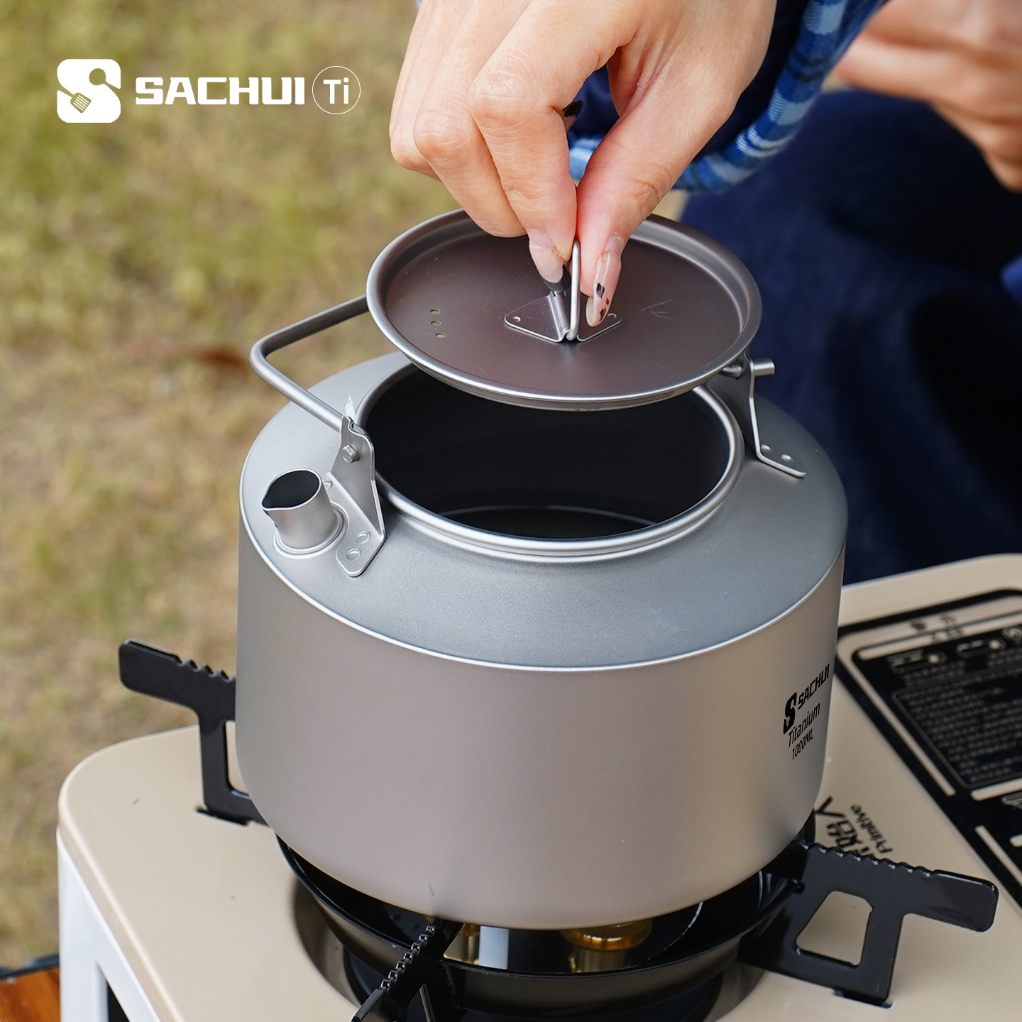 Bollitore in titanio puro da 1 - Camping Outdoor Cooking Equipment recensione e prezzo