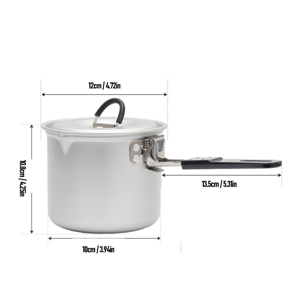 Pentola da campeggio, pentola  - Camping Cooking Pot With Lid recensione e prezzo