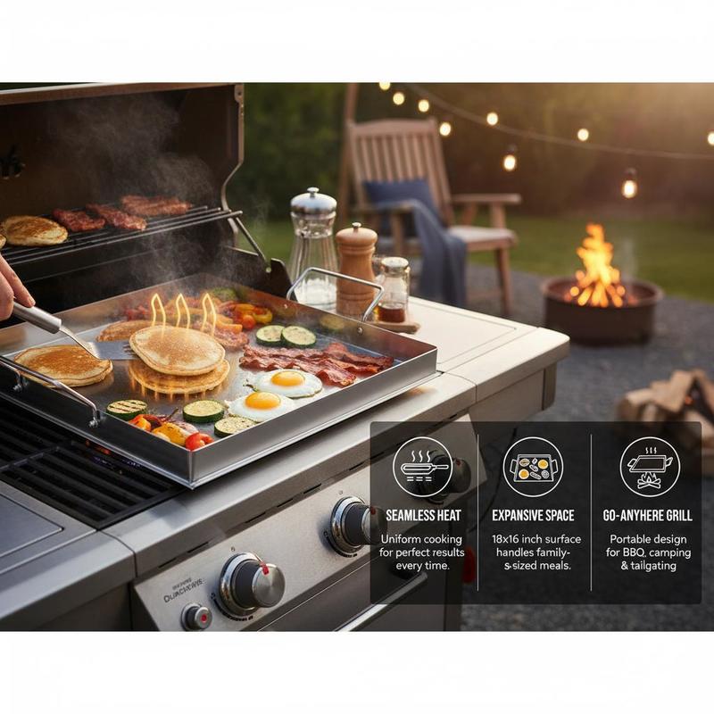 Piastra universale piatta 18x1 - Camping Outdoor Cooking Equipment recensione e prezzo