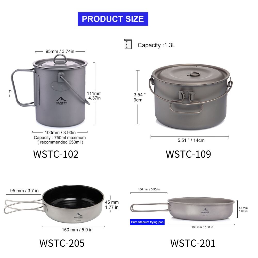 Widesea Stoviglie da campeggio - Camping Cooking Full Set recensione e prezzo