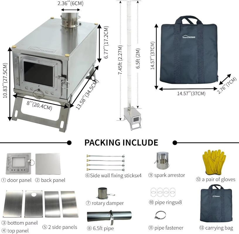 【Popolare】DANCHEL S1 Stufa Pie - Camping Cooking Stove recensione e prezzo