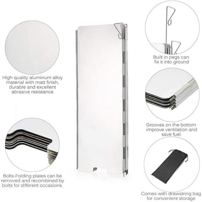 Paravento in Lega di Alluminio - Camping Cooking Lightweight recensione e prezzo