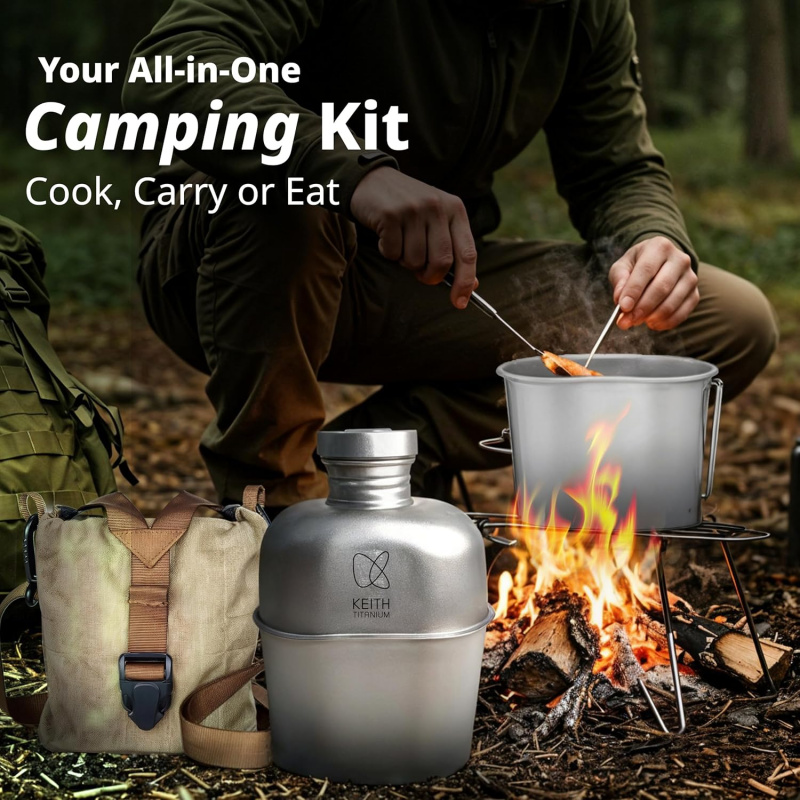 Borraccia Keith in titanio per - Camping Cooking Kits recensione e prezzo