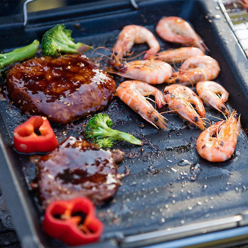 Padella per grigliare quadrata - Camping Cooking Set recensione e prezzo