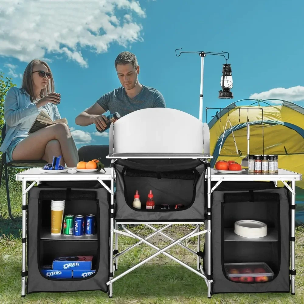 Un tavolo da cucina da campegg - Camping Cooking Cupboard recensione e prezzo