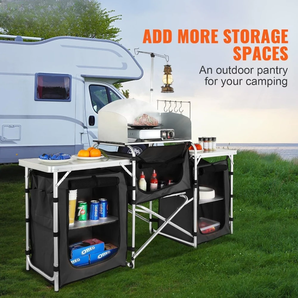 Un tavolo da cucina da campegg - Camping Cooking Cupboard recensione e prezzo