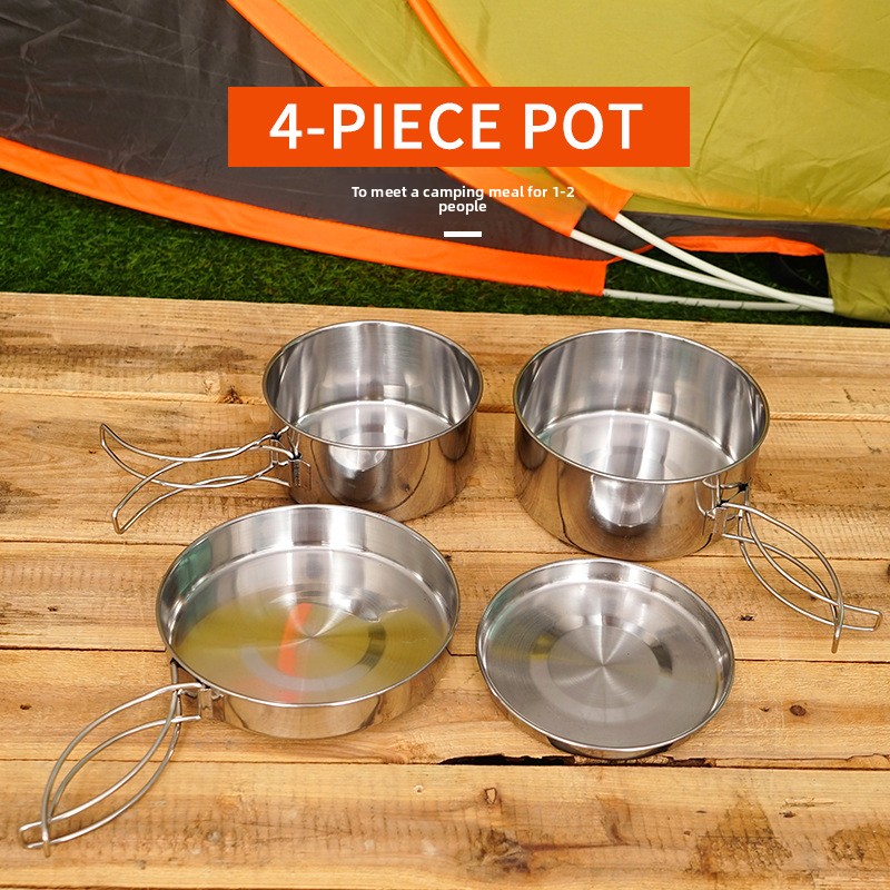 Set di Pentole da Campeggio CL - Camping Cooking Set For 4 recensione e prezzo