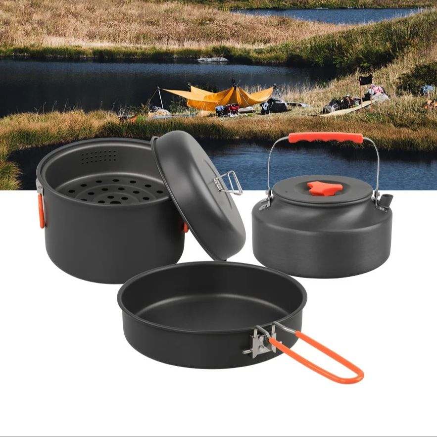 Set di pentole da esterno pent - Camping Cooking Set recensione e prezzo
