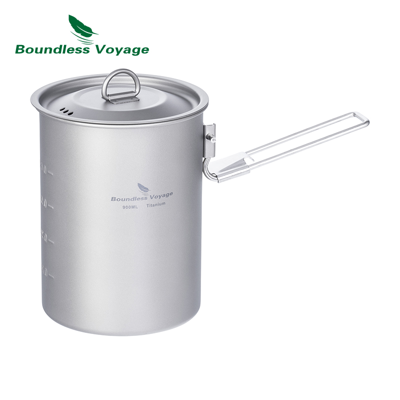 Boundless Voyage 900ml Titaniu - Camping Cooking Pot With Lid recensione e prezzo