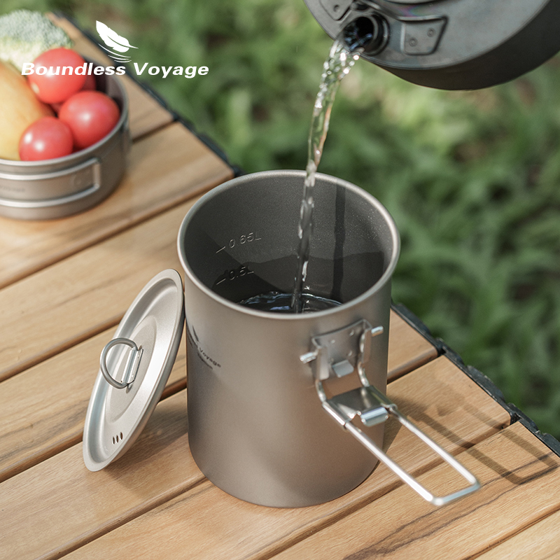 Boundless Voyage 900ml Titaniu - Camping Cooking Pot With Lid recensione e prezzo