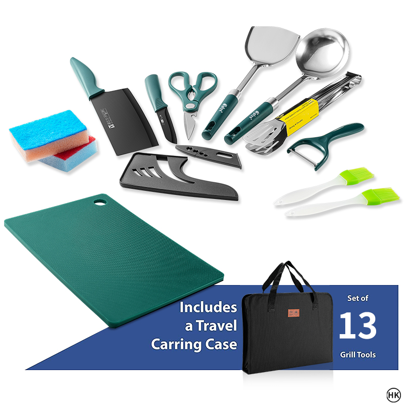 Set da cucina da campeggio 13  - Camping Cooking Essentials recensione e prezzo