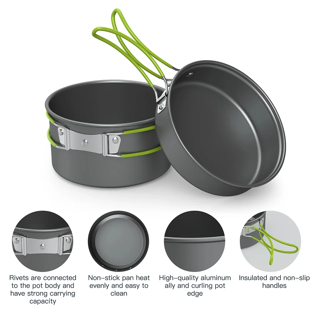 Set di Utensili da Campeggio p - Camping Cooking Set For 4 recensione e prezzo