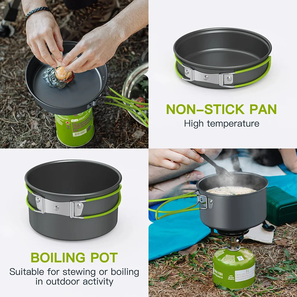 Set di Utensili da Campeggio p - Camping Cooking Set For 4 recensione e prezzo