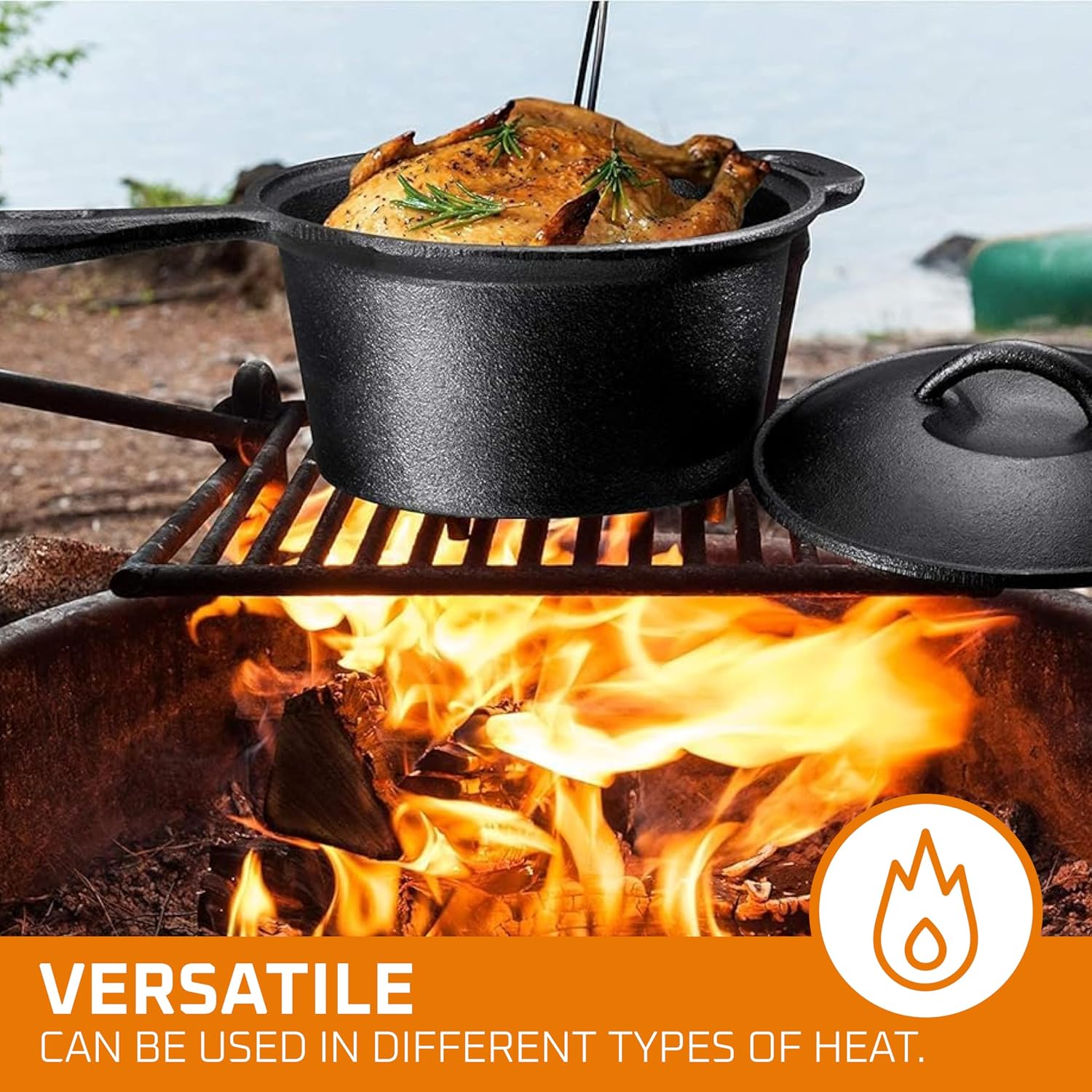 Set da cucina da campeggio com - Camping Cooking Pot With Lid recensione e prezzo