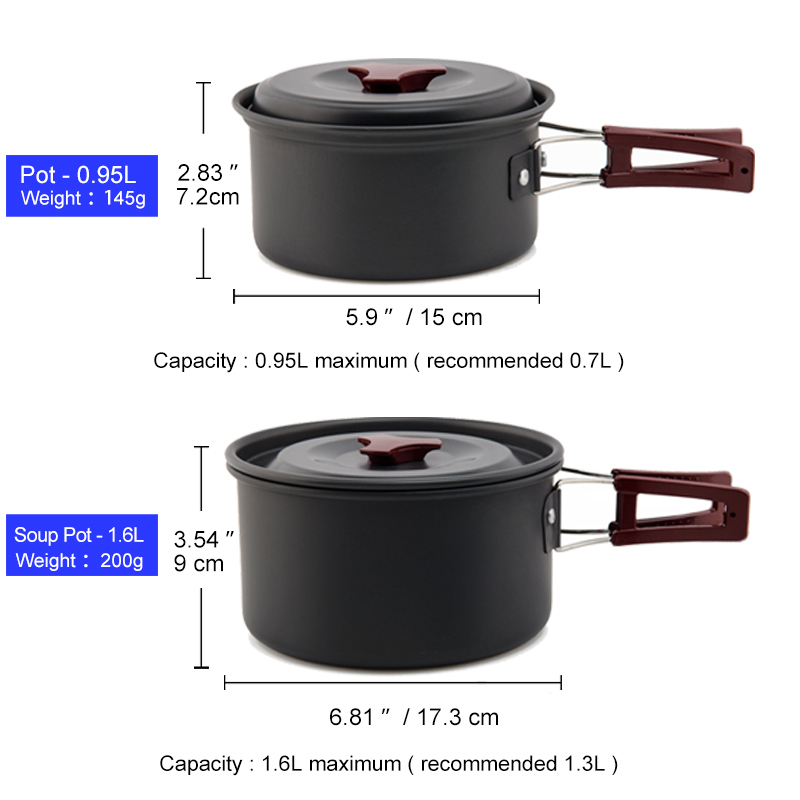 Widesea Set di pentole da camp - Camping Cooking All In One recensione e prezzo
