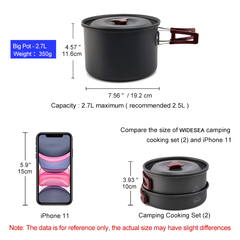 Widesea Set di pentole da camp - Camping Cooking All In One recensione e prezzo