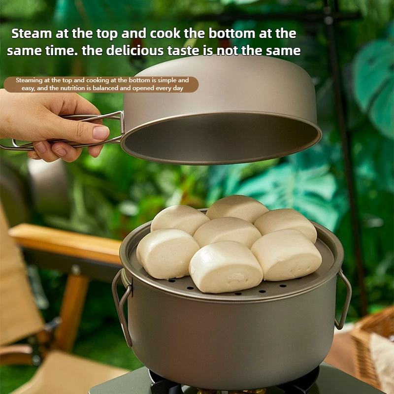 Set di pentole da esterno in t - Camping Cooking Lightweight recensione e prezzo