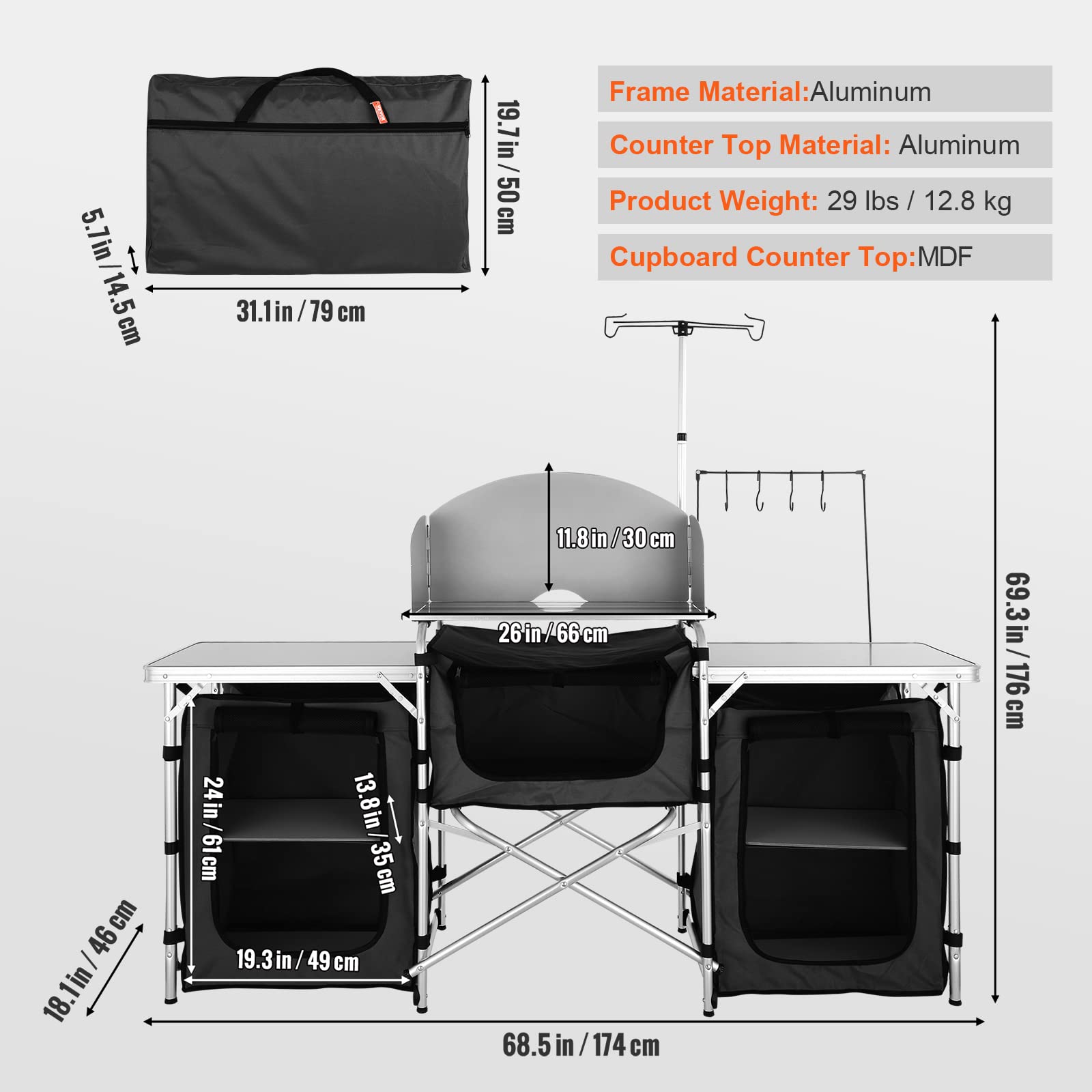 Tavolo da Cucina Pieghevole pe - Camping Cooking Cupboard recensione e prezzo