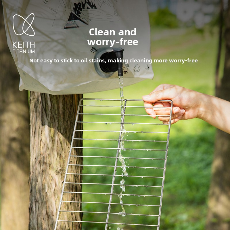 KEITH Rete per Griglia in Tita - Camping Cooking Lightweight recensione e prezzo