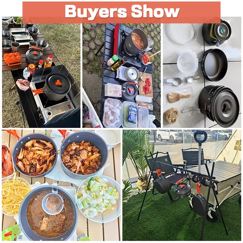 Set da cucina da campeggio, pe - Camping Outdoor Cooking Equipment recensione e prezzo